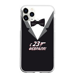 Чехол iPhone 11 Pro матовый Агент 007, цвет: 3D-белый