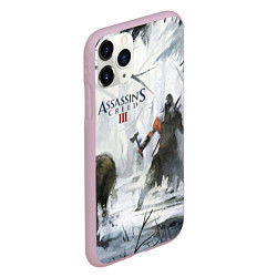 Чехол iPhone 11 Pro матовый Assassin’s Creed 3, цвет: 3D-розовый — фото 2