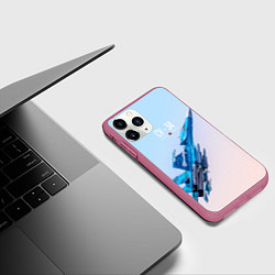Чехол iPhone 11 Pro матовый Су-34, цвет: 3D-малиновый — фото 2