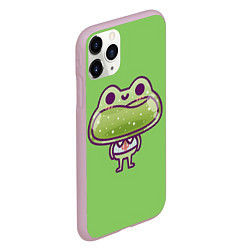 Чехол iPhone 11 Pro матовый Стеклянная лягушка, цвет: 3D-розовый — фото 2