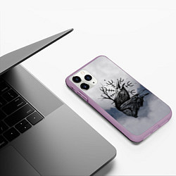 Чехол iPhone 11 Pro матовый Русь, цвет: 3D-сиреневый — фото 2