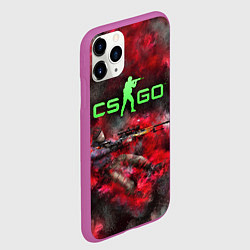 Чехол iPhone 11 Pro матовый CS GO Red heat, цвет: 3D-фиолетовый — фото 2