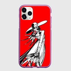 Чехол iPhone 11 Pro матовый Resident Evil 8, цвет: 3D-фиолетовый