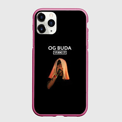 Чехол iPhone 11 Pro матовый OG Buda, цвет: 3D-малиновый