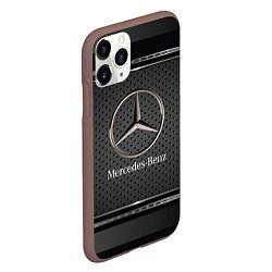 Чехол iPhone 11 Pro матовый MERCEDES BENZ МЕРСЕДЕС БЕНЗ, цвет: 3D-коричневый — фото 2