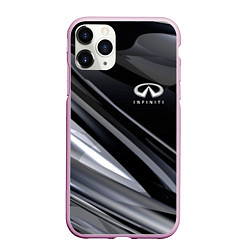 Чехол iPhone 11 Pro матовый Infiniti, цвет: 3D-розовый