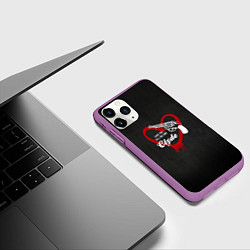 Чехол iPhone 11 Pro матовый Clyde, цвет: 3D-фиолетовый — фото 2