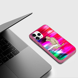 Чехол iPhone 11 Pro матовый Ваня Дмитриенко, цвет: 3D-малиновый — фото 2