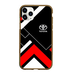 Чехол iPhone 11 Pro матовый Toyota, цвет: 3D-коричневый