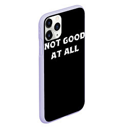 Чехол iPhone 11 Pro матовый Not Good At all, цвет: 3D-светло-сиреневый — фото 2