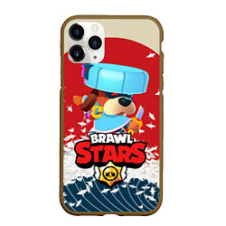 Чехол iPhone 11 Pro матовый Brawl Stars - Ronin Ruffs, цвет: 3D-коричневый