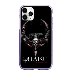 Чехол iPhone 11 Pro матовый Quake Champions, цвет: 3D-светло-сиреневый