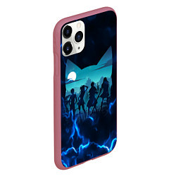 Чехол iPhone 11 Pro матовый Fairy tail Хвост Феи, цвет: 3D-малиновый — фото 2