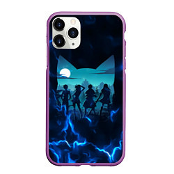 Чехол iPhone 11 Pro матовый Fairy tail Хвост Феи, цвет: 3D-фиолетовый