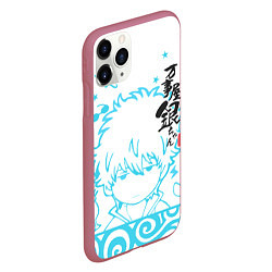 Чехол iPhone 11 Pro матовый Gintama, цвет: 3D-малиновый — фото 2