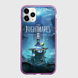 Чехол iPhone 11 Pro матовый Little Nightmares 2, цвет: 3D-фиолетовый