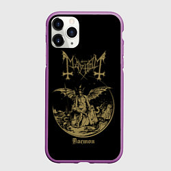 Чехол iPhone 11 Pro матовый MAYHEM, цвет: 3D-фиолетовый