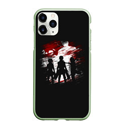 Чехол iPhone 11 Pro матовый Trio AOT, цвет: 3D-салатовый