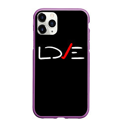 Чехол iPhone 11 Pro матовый Love, цвет: 3D-фиолетовый