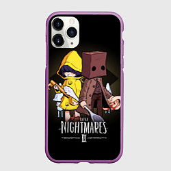 Чехол iPhone 11 Pro матовый LITTLE NIGHTMARES 2, цвет: 3D-фиолетовый