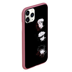 Чехол iPhone 11 Pro матовый Jujutsu Kaisen, цвет: 3D-малиновый — фото 2