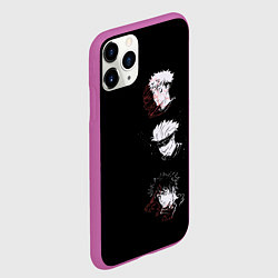Чехол iPhone 11 Pro матовый Jujutsu Kaisen, цвет: 3D-фиолетовый — фото 2
