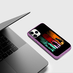 Чехол iPhone 11 Pro матовый Магическая Битва, цвет: 3D-фиолетовый — фото 2