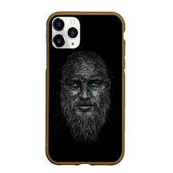 Чехол iPhone 11 Pro матовый Ragnar Lodbrok, цвет: 3D-коричневый