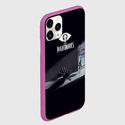 Чехол iPhone 11 Pro матовый Little Nightmares Руки, цвет: 3D-фиолетовый — фото 2