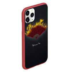 Чехол iPhone 11 Pro матовый Light your fire, цвет: 3D-красный — фото 2