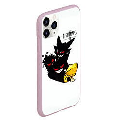Чехол iPhone 11 Pro матовый Little Nightmares 2 тень, цвет: 3D-розовый — фото 2