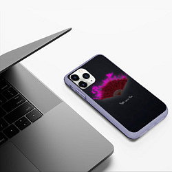 Чехол iPhone 11 Pro матовый Light your fire, цвет: 3D-светло-сиреневый — фото 2