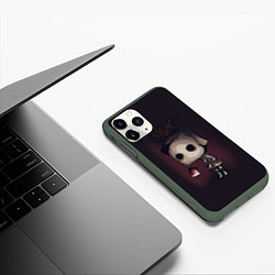 Чехол iPhone 11 Pro матовый Little Nightmares 2 mono, цвет: 3D-темно-зеленый — фото 2