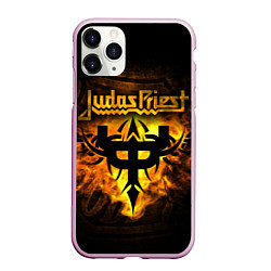 Чехол iPhone 11 Pro матовый JUDAS PRIEST, цвет: 3D-розовый