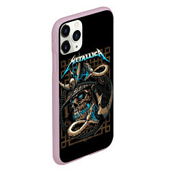 Чехол iPhone 11 Pro матовый METALLICA, цвет: 3D-розовый — фото 2