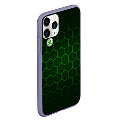 Чехол iPhone 11 Pro матовый SKODA, цвет: 3D-серый — фото 2