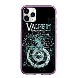 Чехол iPhone 11 Pro матовый Valheim, цвет: 3D-фиолетовый