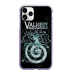 Чехол iPhone 11 Pro матовый Valheim, цвет: 3D-светло-сиреневый