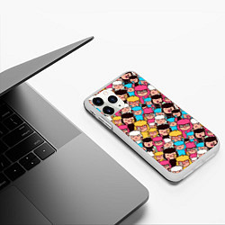 Чехол iPhone 11 Pro матовый Альпаки, цвет: 3D-белый — фото 2