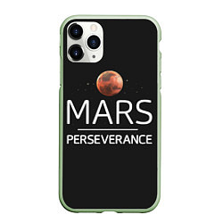 Чехол iPhone 11 Pro матовый Марс, цвет: 3D-салатовый