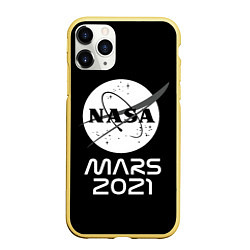 Чехол iPhone 11 Pro матовый NASA Perseverance, цвет: 3D-желтый