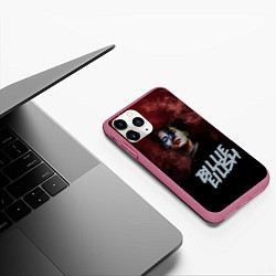 Чехол iPhone 11 Pro матовый Билли Айлиш, цвет: 3D-малиновый — фото 2