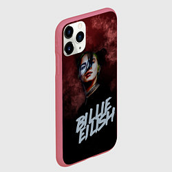 Чехол iPhone 11 Pro матовый Билли Айлиш, цвет: 3D-малиновый — фото 2