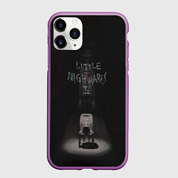 Чехол iPhone 11 Pro матовый Little Nightmares 2, цвет: 3D-фиолетовый