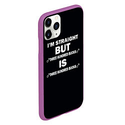 Чехол iPhone 11 Pro матовый IM STRAIGHT, цвет: 3D-фиолетовый — фото 2