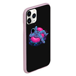 Чехол iPhone 11 Pro матовый Floating dream, цвет: 3D-розовый — фото 2