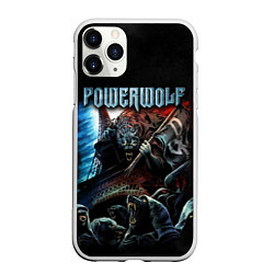 Чехол iPhone 11 Pro матовый Powerwolf, цвет: 3D-белый