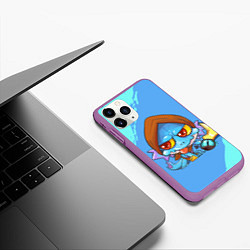 Чехол iPhone 11 Pro матовый Сларк Dota 2, цвет: 3D-фиолетовый — фото 2