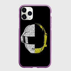 Чехол iPhone 11 Pro матовый Daft Punk, цвет: 3D-фиолетовый