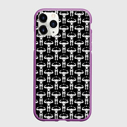 Чехол iPhone 11 Pro матовый Фитнес, цвет: 3D-фиолетовый